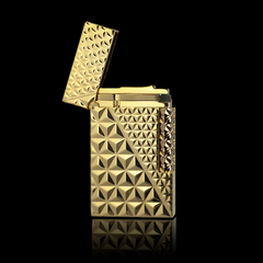 JT Dunant Triangle Engraved Gas Lighter#059