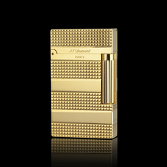 JT Dunant lighter Three Strips Grid Engraved Luxury Flame#036