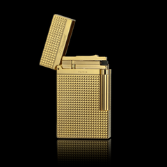 JT Dunant Lighter Engraved with Small Square #006
