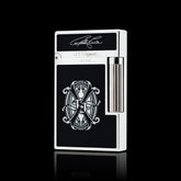 JT Dunant Opus X Black Silver Double Flame Lighter #215