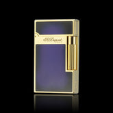 JT Dunant Purple Black Chinese Lacquer Double Flame Lighter #088