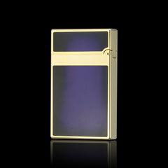 JT Dunant Purple Black Chinese Lacquer Double Flame Lighter #088