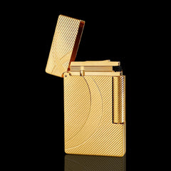 JT Dunant Curved Line Guilloche Single Soft Flame Lighter #065