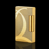 JT Dunant Curved Line Guilloche Single Soft Flame Lighter #065