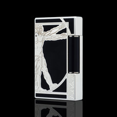 JT Dunant L2 Vitruvian Man Art Single Soft Flame Lighter #080