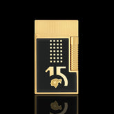 JT Dunant BHK 15th Anniversary Black and Gold Lacquer Dual Flame Lighter #212