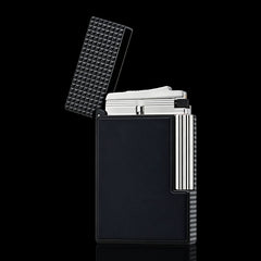 JT Dunant Matte Black Dual Soft Flame Lighter #258