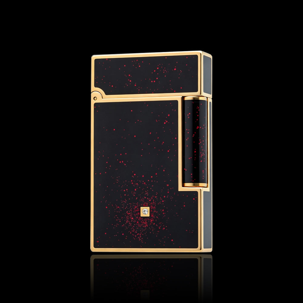 JT Dunant Gold Dust Black Lacquer Lighter #227