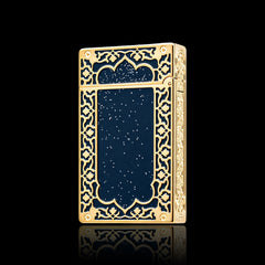 JT Dunant 1001 Nights Blue Lacquer Double Flame Lighter #251