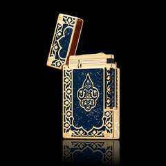 JT Dunant 1001 Nights Blue Lacquer Double Flame Lighter #251