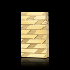JT Dunant Ligne 2 Monogram Guilloche Black Gold Lighter #202