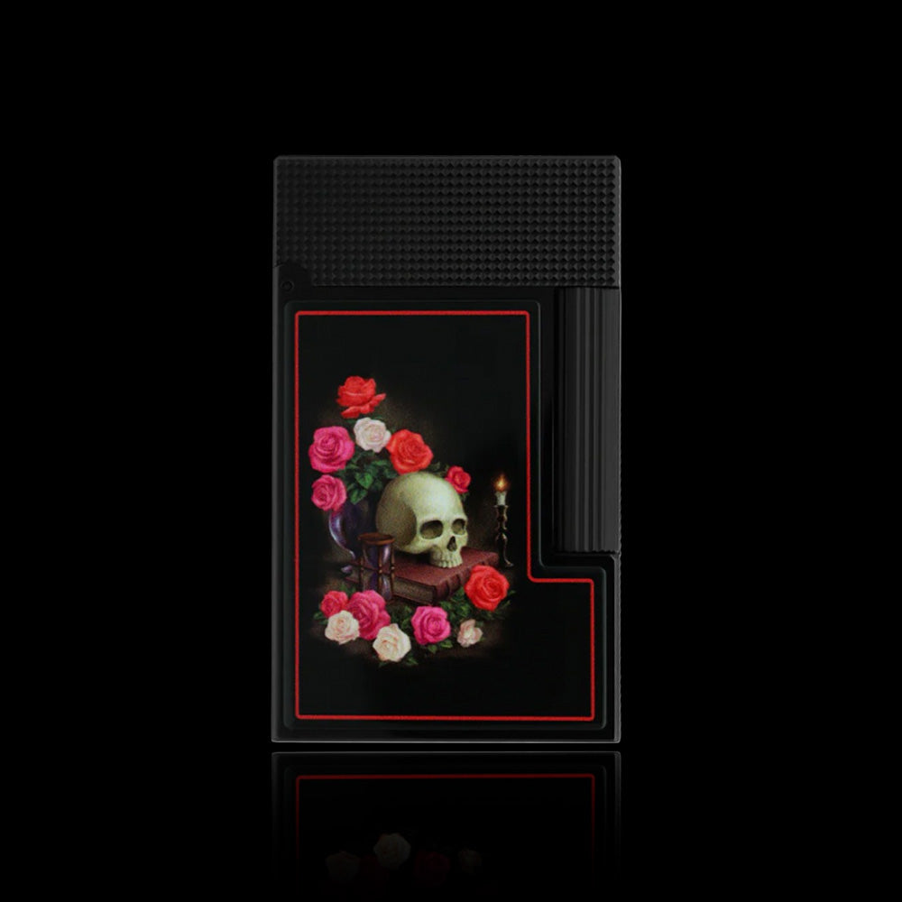 JT Dunant Memento Mori Black Skull Lighter #169