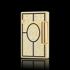JT Dunant Second Empire Floral Engraved Double Flame Lighter #116