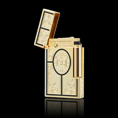 JT Dunant Second Empire Floral Engraved Double Flame Lighter #116
