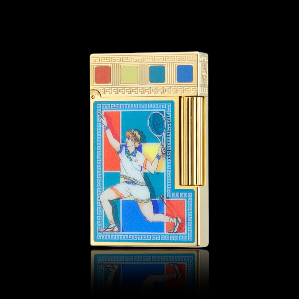 JT Dunant Double Flames Ligne 2 Casablanca Mosaic Lighter #201