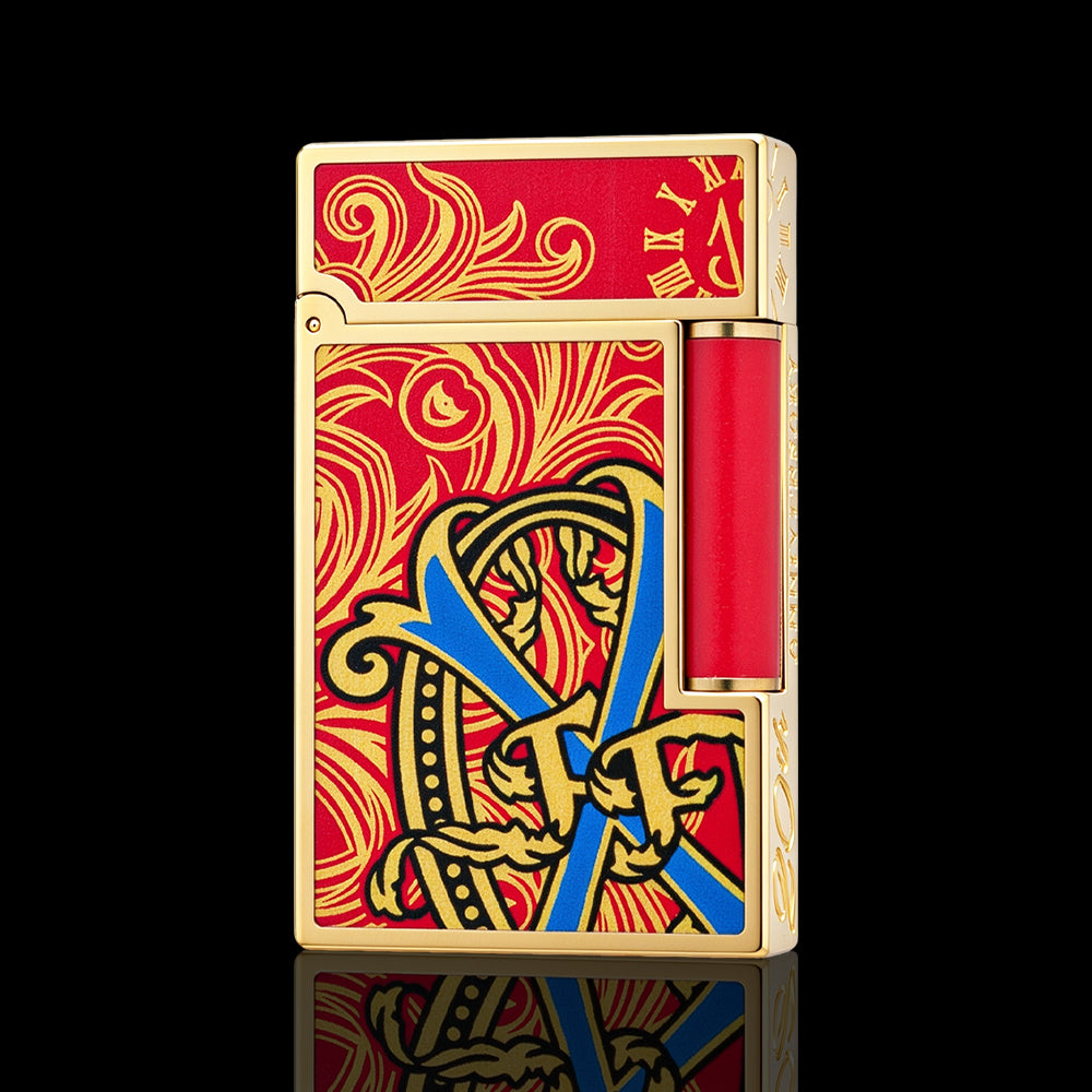 JT Dunant FT Opus X Vibrant Red Lacquer Limited Edition Lighter #259
