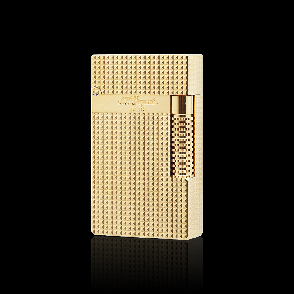 JT Dunant Diamond Pattern Switchable Flame Lighter #600