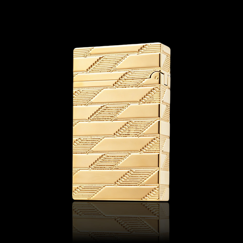 JT Dunant Monogram Guilloche Switchable Flame Lighter #604
